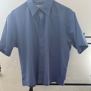 Men's Blue Short Sleeve Shirt
